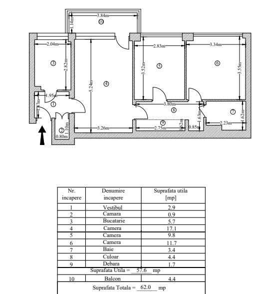 Bucur Obor, pe Mihai Bravu, 5 minute metrou, bloc reabiliat,
